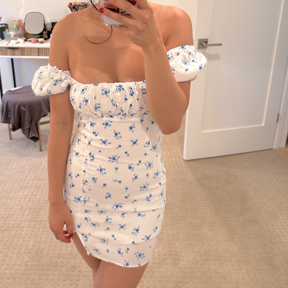 Off the shoulder floral dress